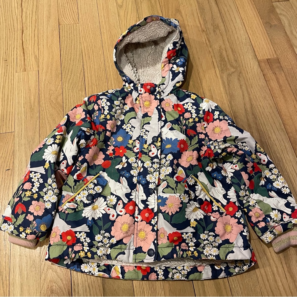 Mini Boden Sherpa Lined Anorak Coat - Picture 2 of 8